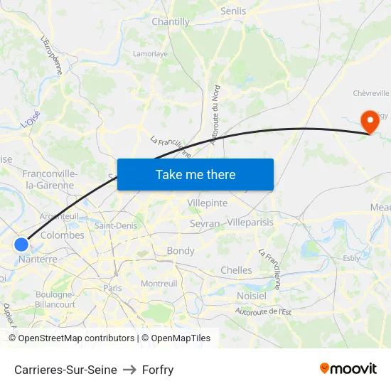 Carrieres-Sur-Seine to Forfry map