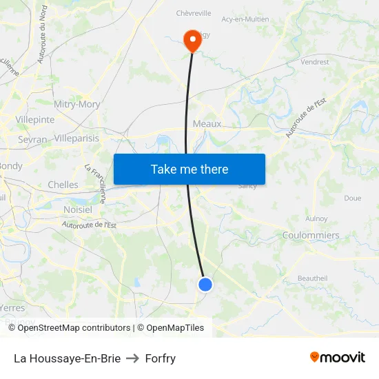 La Houssaye-En-Brie to Forfry map