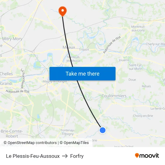 Le Plessis-Feu-Aussoux to Forfry map