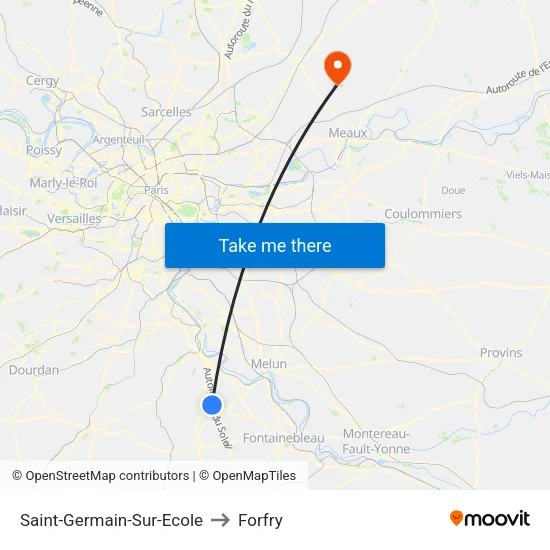Saint-Germain-Sur-Ecole to Forfry map