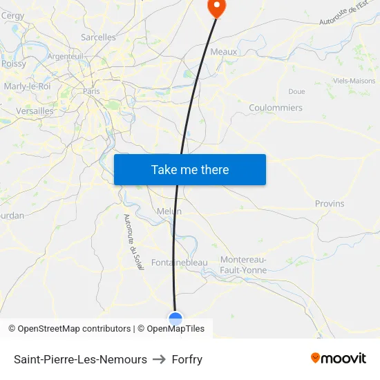 Saint-Pierre-Les-Nemours to Forfry map