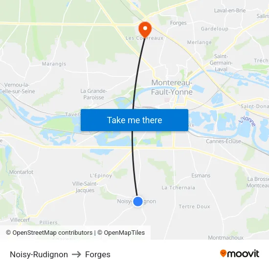 Noisy-Rudignon to Forges map
