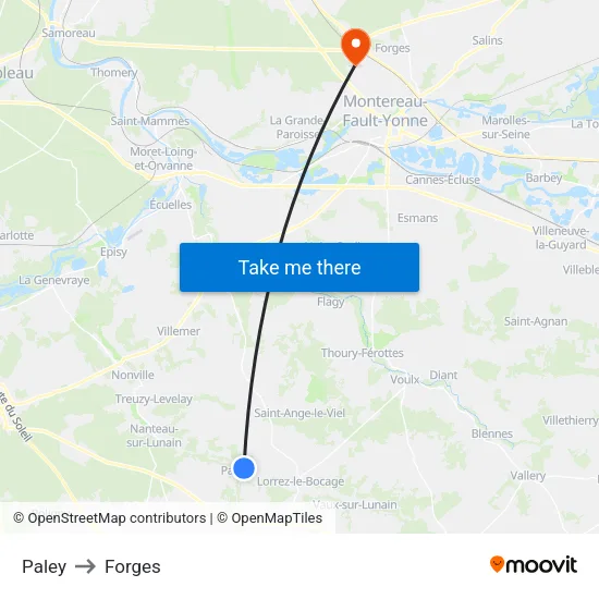 Paley to Forges map