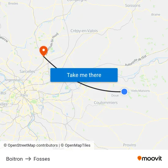 Boitron to Fosses map