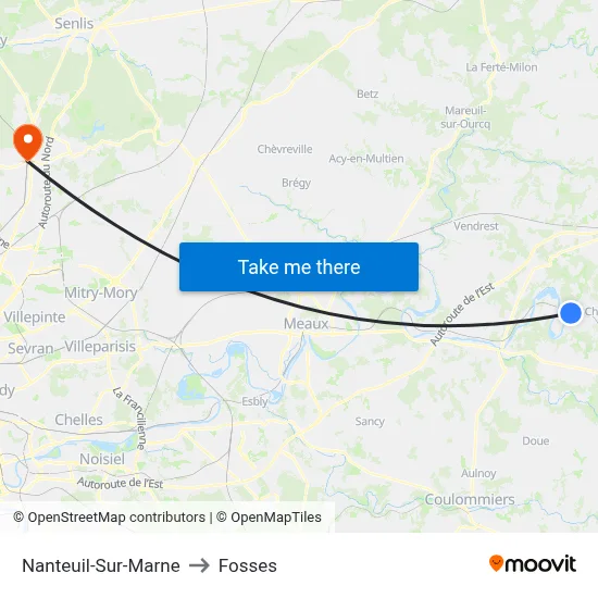 Nanteuil-Sur-Marne to Fosses map