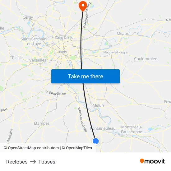 Recloses to Fosses map