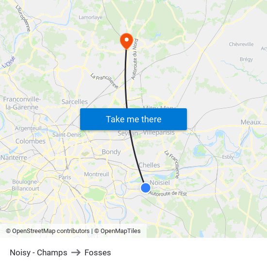 Noisy - Champs to Fosses map