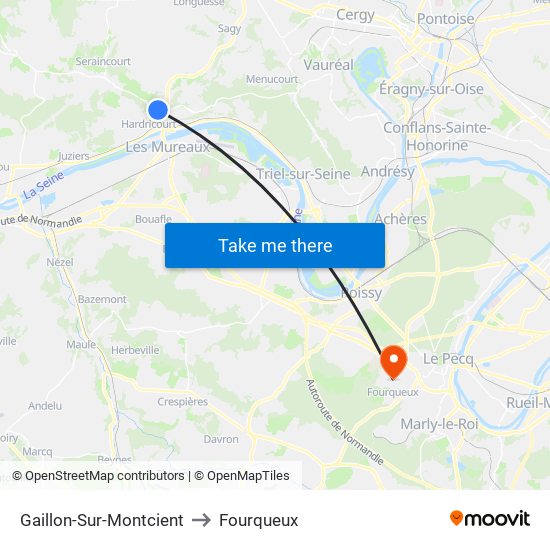 Gaillon-Sur-Montcient to Fourqueux map