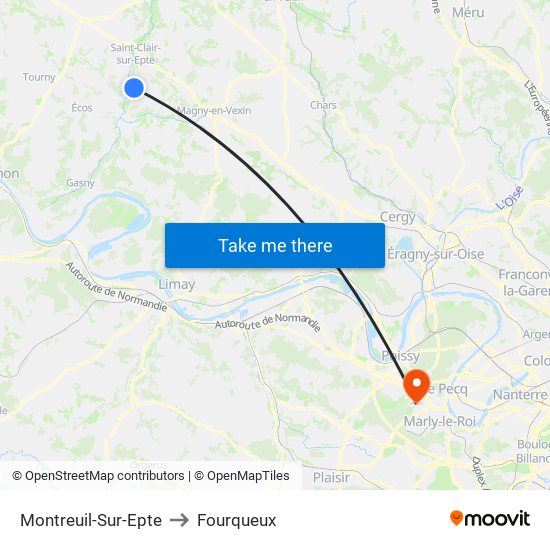 Montreuil-Sur-Epte to Fourqueux map