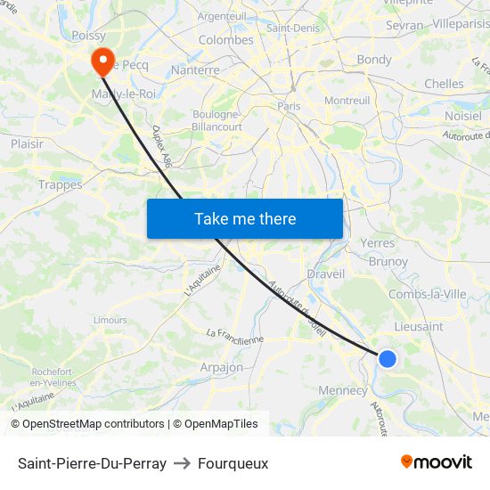 Saint-Pierre-Du-Perray to Fourqueux map