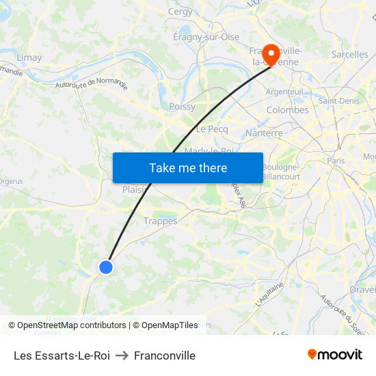 Les Essarts-Le-Roi to Franconville map