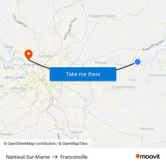 Nanteuil-Sur-Marne to Franconville map
