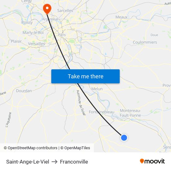 Saint-Ange-Le-Viel to Franconville map