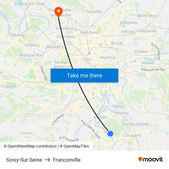 Soisy-Sur-Seine to Franconville map