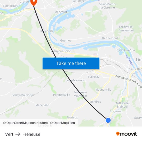 Vert to Freneuse map