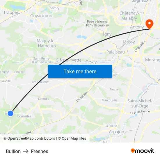 Bullion to Fresnes map