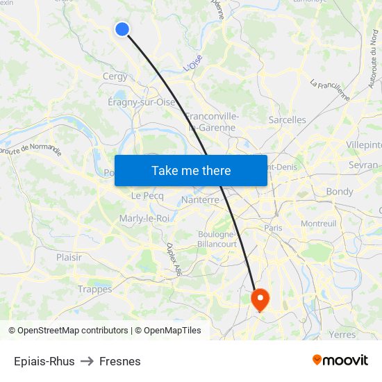 Epiais-Rhus to Fresnes map