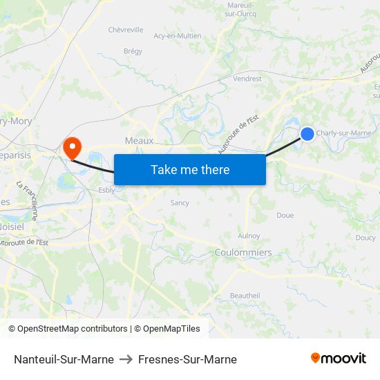 Nanteuil-Sur-Marne to Fresnes-Sur-Marne map