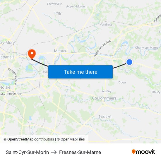 Saint-Cyr-Sur-Morin to Fresnes-Sur-Marne map