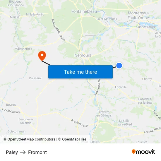 Paley to Fromont map
