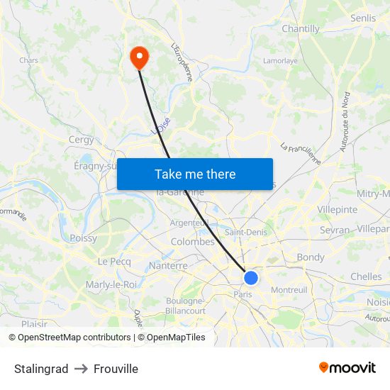 Stalingrad to Frouville map