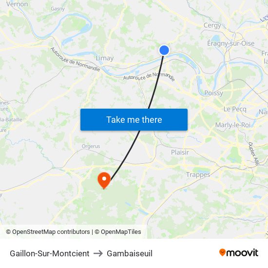 Gaillon-Sur-Montcient to Gambaiseuil map
