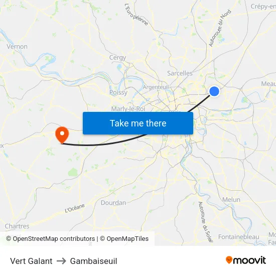 Vert Galant to Gambaiseuil map