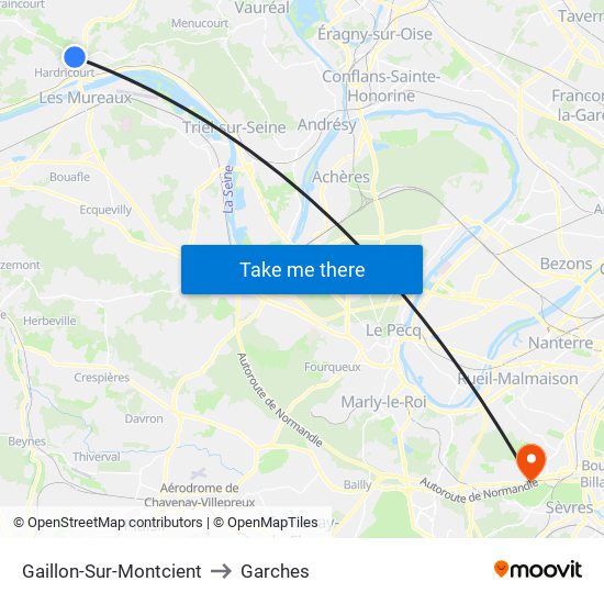 Gaillon-Sur-Montcient to Garches map
