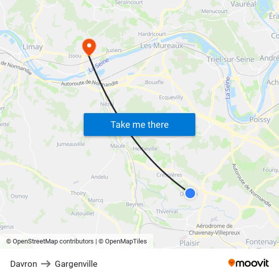 Davron to Gargenville map