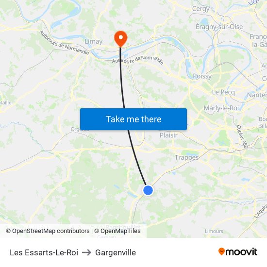 Les Essarts-Le-Roi to Gargenville map