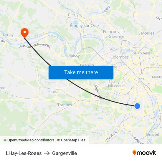 L'Hay-Les-Roses to Gargenville map