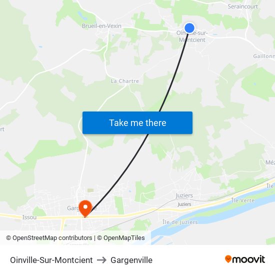 Oinville-Sur-Montcient to Gargenville map