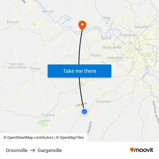 Orsonville to Gargenville map