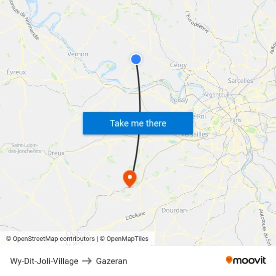 Wy-Dit-Joli-Village to Gazeran map