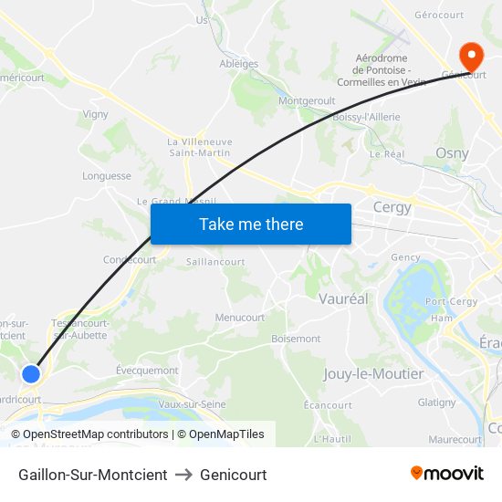 Gaillon-Sur-Montcient to Genicourt map