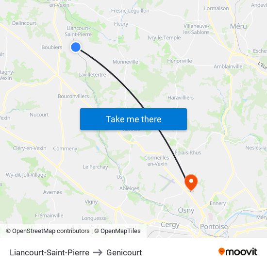 Liancourt-Saint-Pierre to Genicourt map