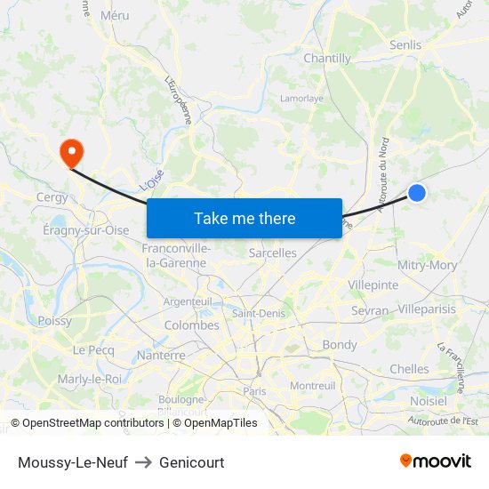 Moussy-Le-Neuf to Genicourt map