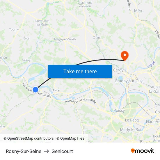 Rosny-Sur-Seine to Genicourt map