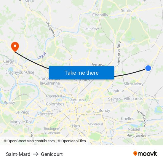 Saint-Mard to Genicourt map