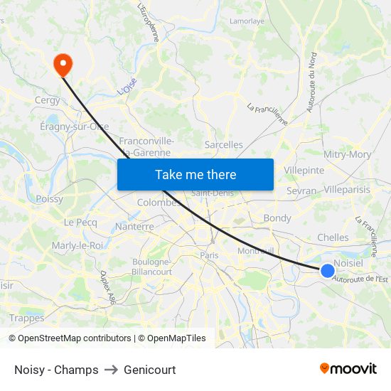 Noisy - Champs to Genicourt map