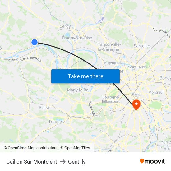 Gaillon-Sur-Montcient to Gentilly map