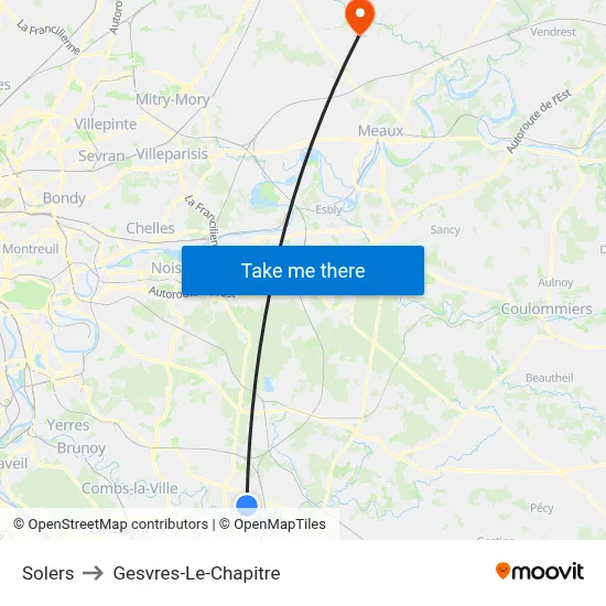 Solers to Gesvres-Le-Chapitre map