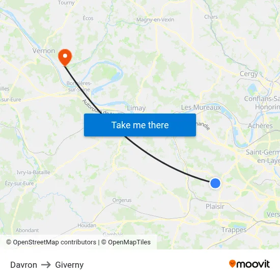 Davron to Giverny map