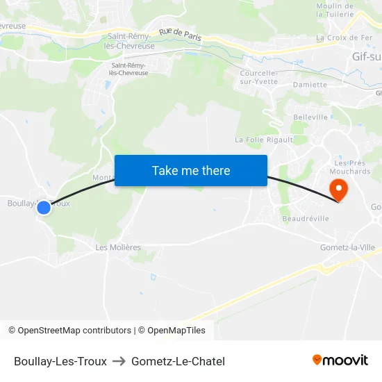 Boullay-Les-Troux to Gometz-Le-Chatel map