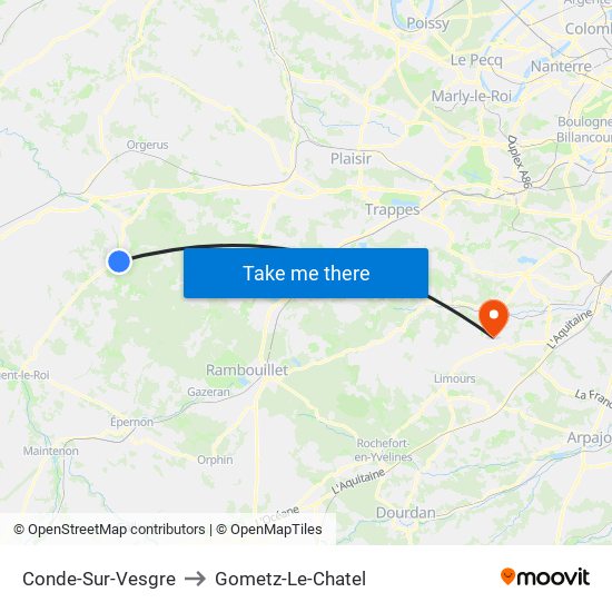 Conde-Sur-Vesgre to Gometz-Le-Chatel map