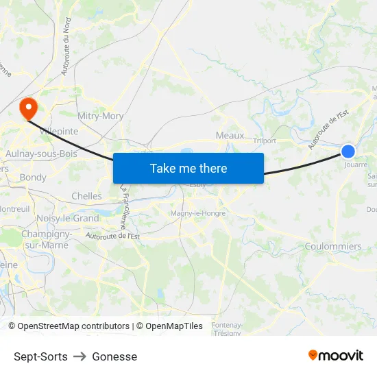Sept-Sorts to Gonesse map