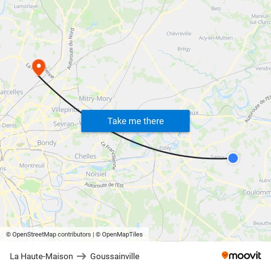 La Haute-Maison to Goussainville map