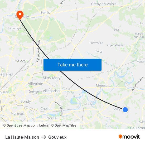 La Haute-Maison to Gouvieux map