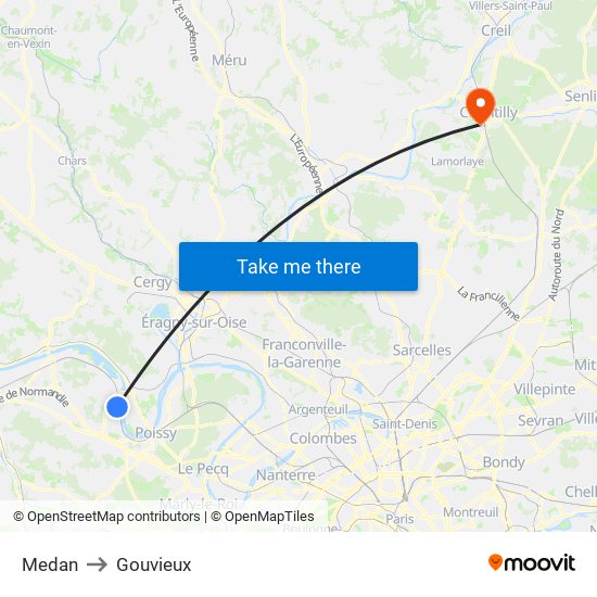 Medan to Gouvieux map