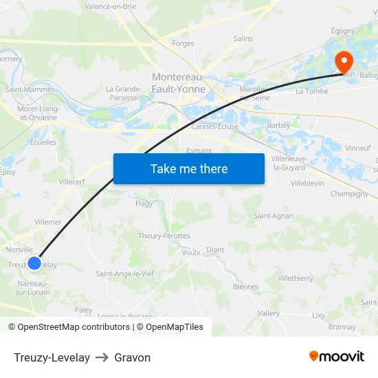Treuzy-Levelay to Gravon map
